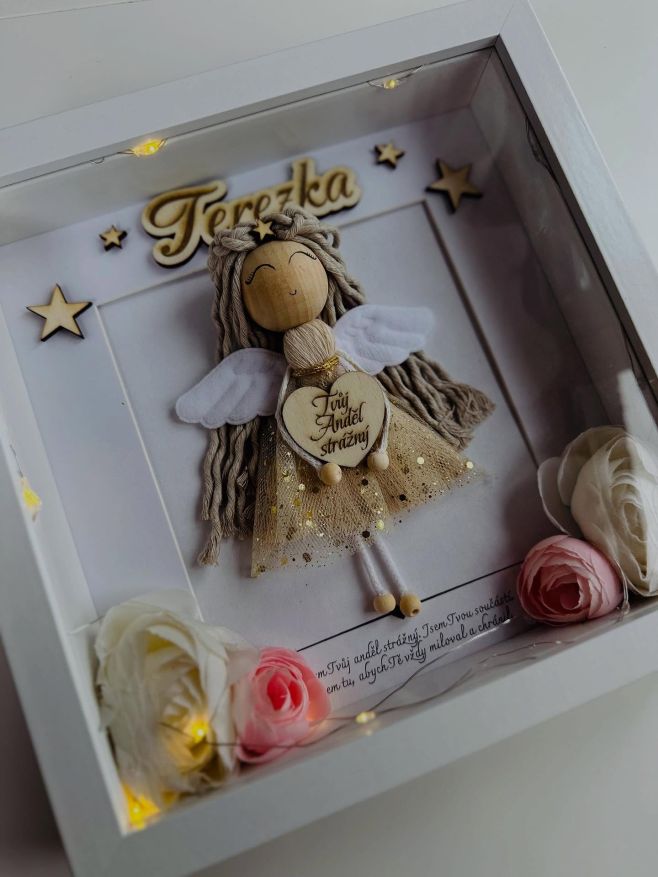 Anděl pro Terezku Neni to jen anděl, neni to jen obraz - je to SVÍTÍCÍ obraz pro Terezku 🥰✨ Anděl strážný , který bude...