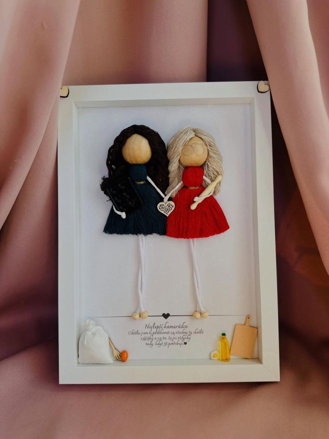 Obraz s příběhem dvou kamarádek Do třetice všeho dobrého - obraz kamarádek 🤍 Co tyto kamarádky spojuje? Řekla bych, že to...